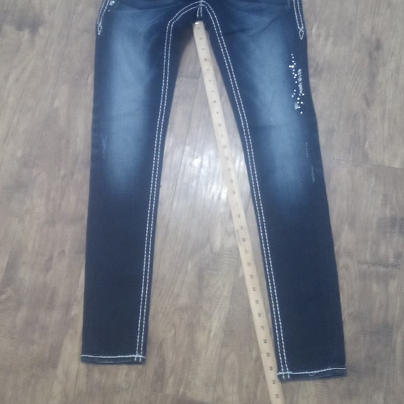 Rock Revival Women's 26 Skinny May    Embellished Bejeweled Distressed NWT - Picture 14 of 15
